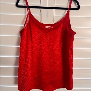 Skies are Blue Red Satin Cami